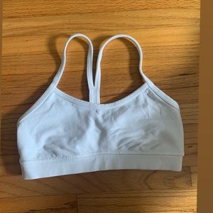 White Lululemon sports bra